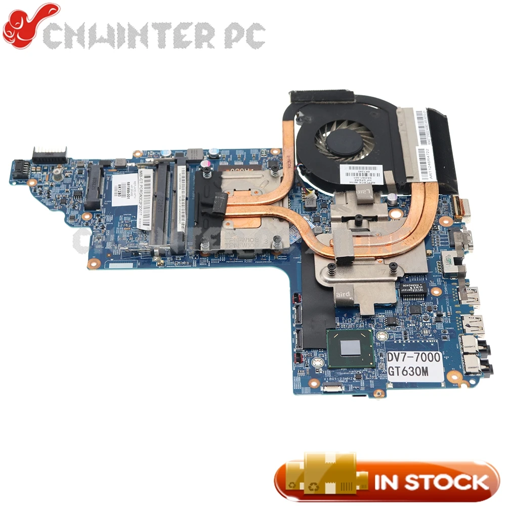 

NOKOTION 681999-001 682000-001 682037-001 682016-001 712183-501 For HP DV7-7000 Laptop Motherboard GT630M With Heatsink