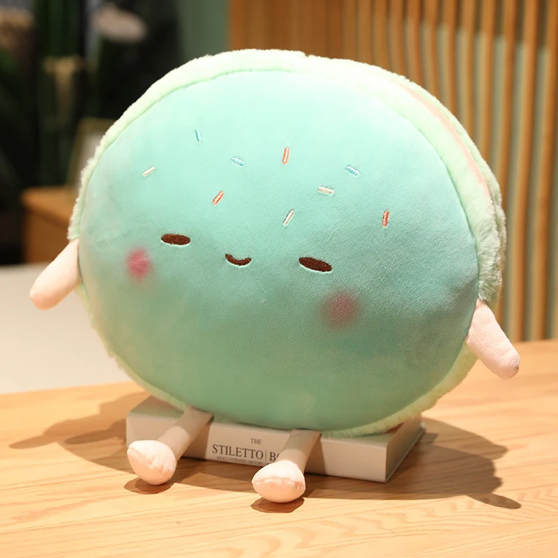 

Cartoon Hamburger Small PendantNew Creative Plush Soft Hamburger Macaron Pillow Soft Pendant For Kids Gifts