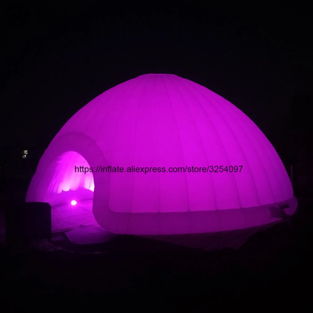 Bestellen Led Beleuchtung Riesigen Aufblasbaren Kuppel Ereignis Zelt, 10x5m Aufblasbare Party Zelt Mit Guter Preis
