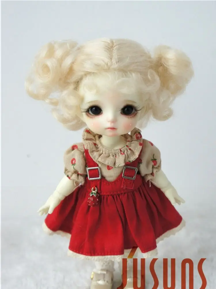 

JD269 1/8 парик для куклы мохеровый милый двойной чаша BJD размер волос 5-6 дюймов модные аксессуары для кукол