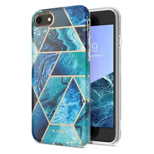 I-BLASON For iphone 7 8 Case For iPhone SE 2020 Case Cosmo Lite Stylish Hybrid Premium Protective Slim Bumper Marble Back Cover