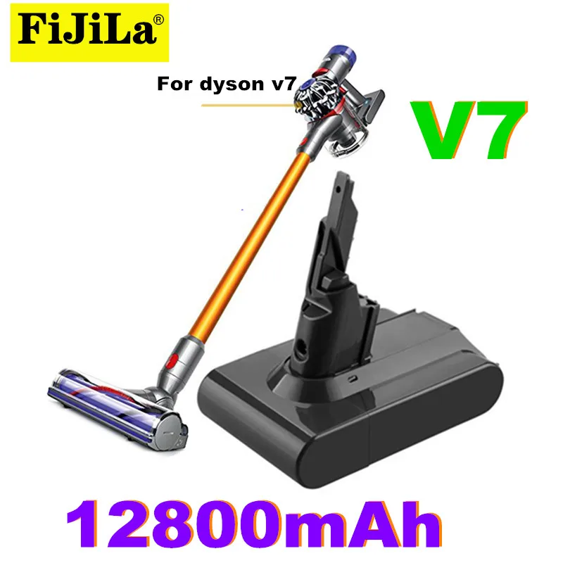 

100% New Original for Dyson V7 Series 21.6V 12800mAh Battery Vacuum Cleaner Rechargeable Li-ion Battery Power Tools Battery
