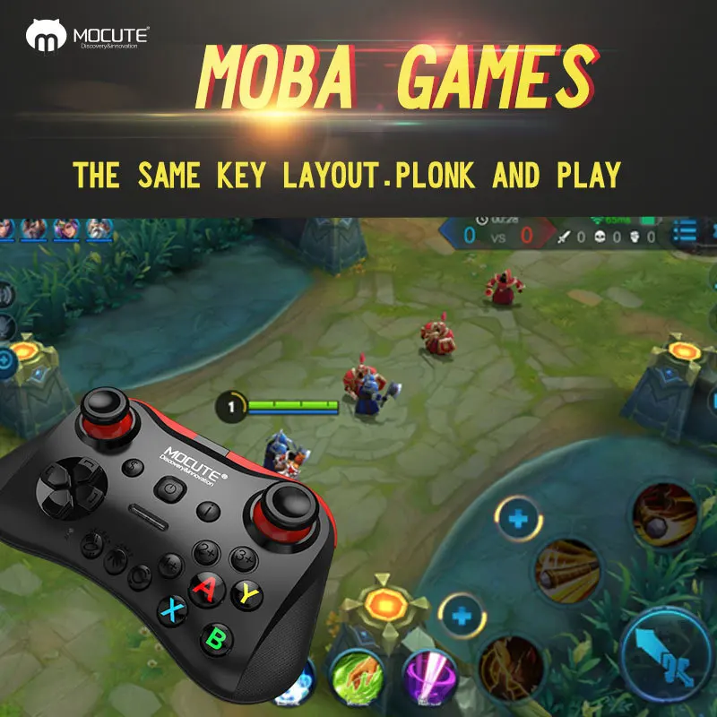 MOCUTE 056 Bluetooth геймпад беспроводной контроллер Джойстик дистанционный для Android IOS
