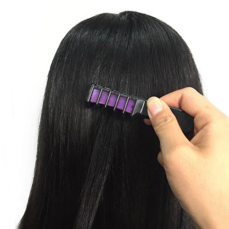 

6/10PCS Hair Color Combs Disposable Hair Color Stick Temporary Hair Color Combs Hair Color Sticks