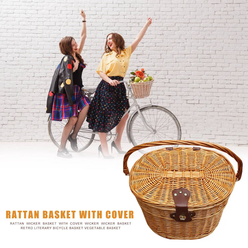 Деревянный винтажный руль для скутера контейнер хранения груза ротанговая