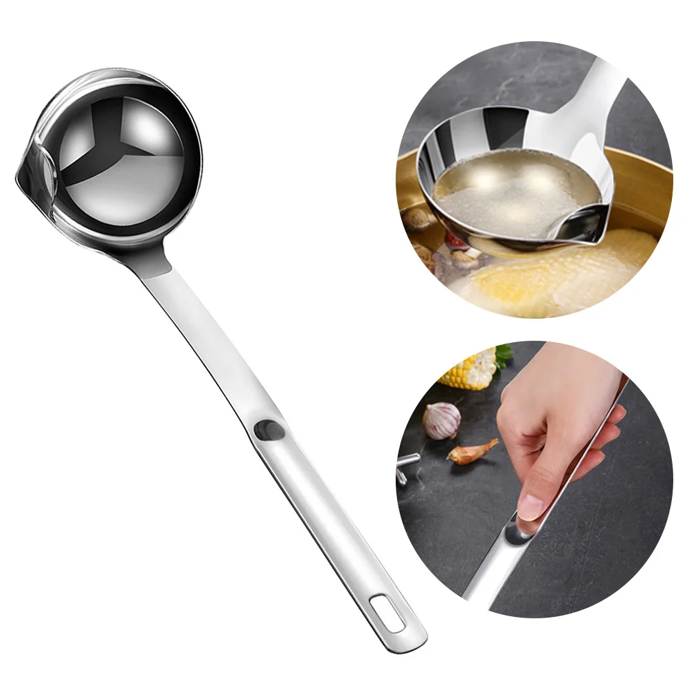 Новинка Совок из нержавеющей стали фильтр смазка ложка половник дуршлаг суп