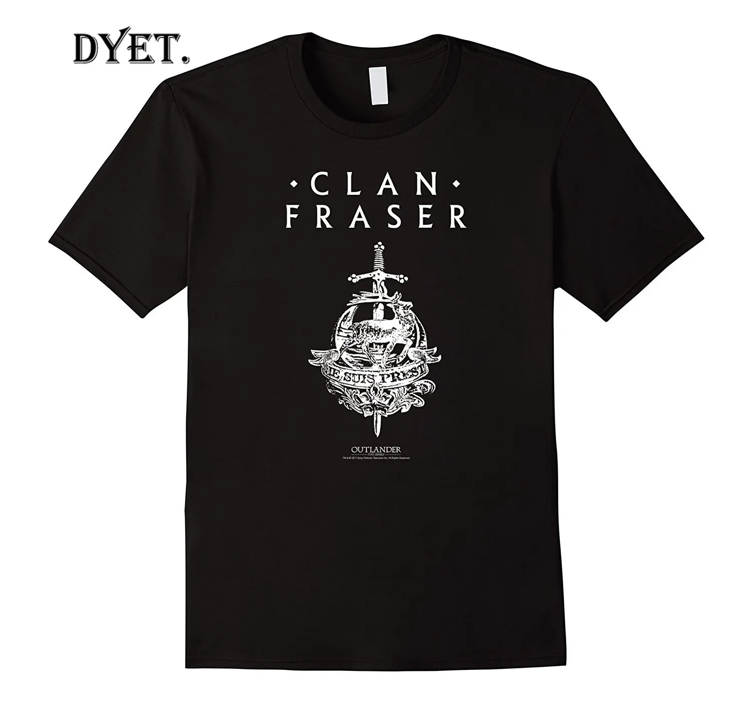 Outlander Clan Fraser с эмблемой мужские футболки высокого качества топы повседневная