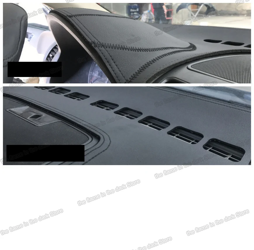 

lsrtw2017 fiber leather car dashboard anti-reflective mat for changan cs95 2017 2018 2019 2020 2021 carper cover accessories