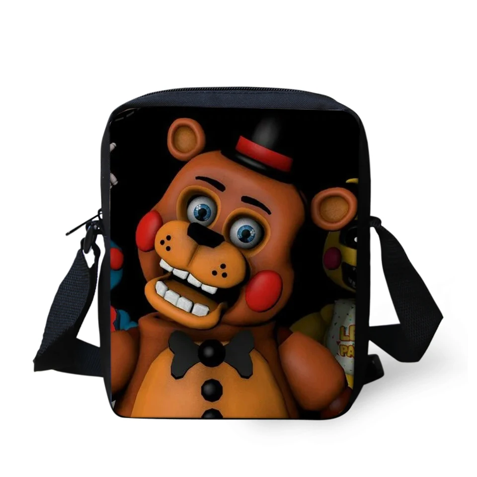 

Fashion Boy Messenger Bags Five Nights At Freddys Design Girls Cross Body Bag Cartoon Anime Girls Mini Flaps Purse Bags