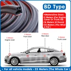 Уплотнительная лента BD для звукоизоляции автомобильной двери, универсальная резиновая Звукоизоляционная полоска, тип L, звукоизоляция для дверей автомобиля