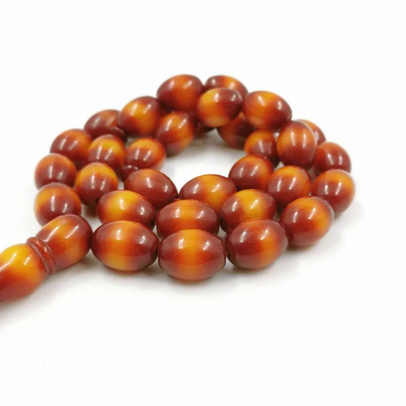 Red Resin Tasbih 33beads Big size Muslim prayer beads Bracelet arabic misbaha Islamic Ramadan eid gift Turkish kazaz tassel | Украшения и