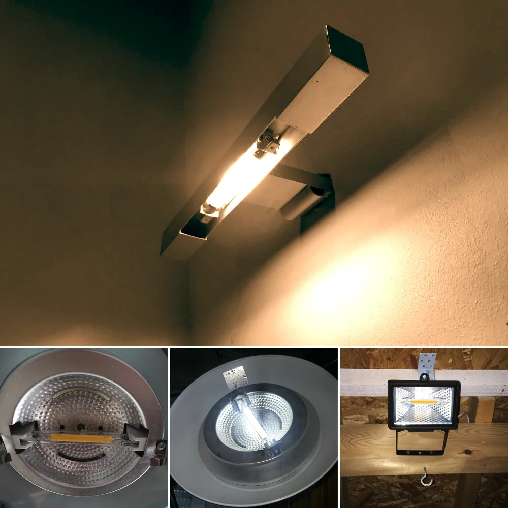 

R7S LED Glass Tube COB Light Bulb 78MM 5W 118MM 10W R7S Corn Lamp J78 J118 Replace Halogen Light 50W 80W AC 220V 230V