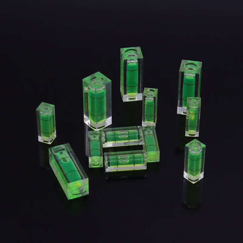 2шт Квадратный уровень Миниатюрный балансировочный духа Небьющийся