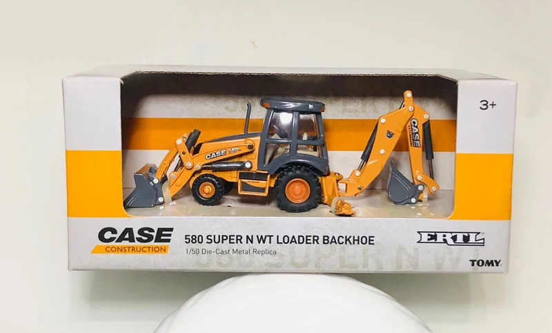 1:50 Ertl Tomy чехол 580 конструкция супер вес погрузчик экскаватор-погрузчик