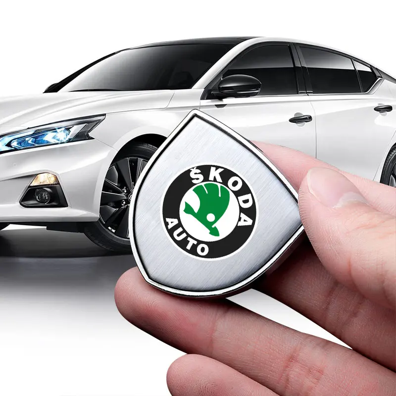 

Car Metal Emblem Sticker Chrome Badge Car Styling Decal for Skoda Octavia 2 A7 A5 Vrs Fabia 2 1 Rapid Yeti Superb Felicia Citigo