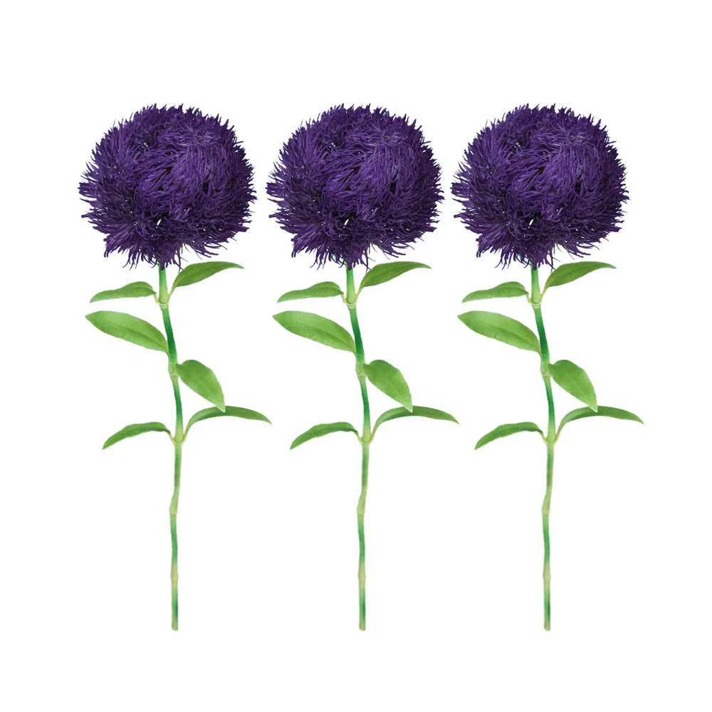 

Поддельные растения, цветочная композиция, украшение для дома, зеленая гвоздика, реквизит для фотосъемки, пластиковые 3 шт., Супер реалистич...