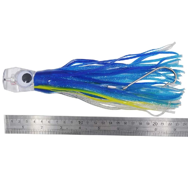 

New Multi-function Portable Bionic Squid Bait Six-color Octopus Bait Boat Fishing Troll Bait Acrylic Octopus Road Road Soft Bait