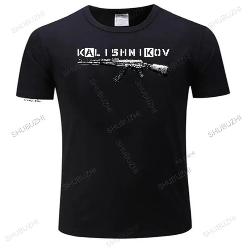 Модная черная футболка с коротким рукавом Калашников АК 47 Советская русская Ak74 Akm