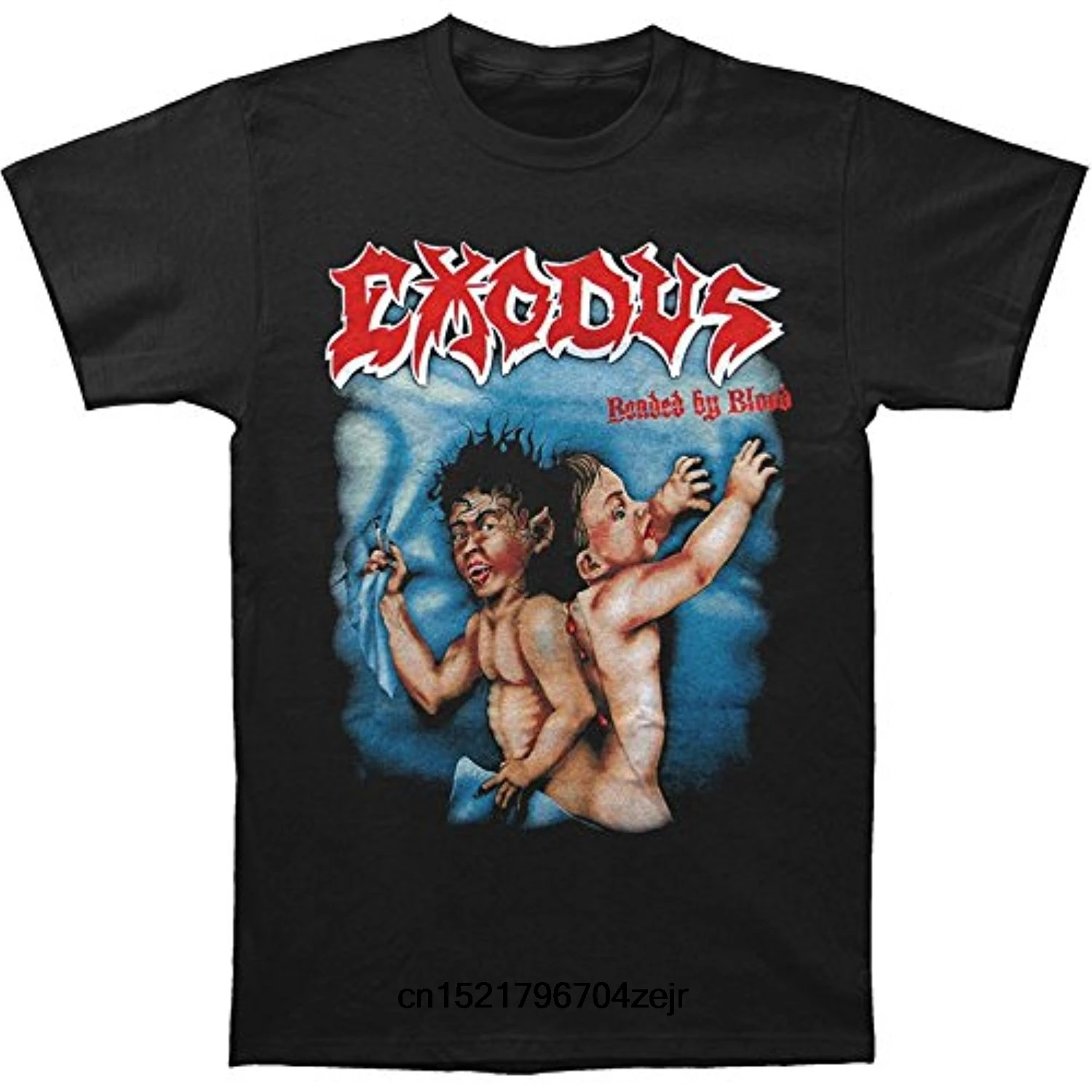 

Men T Shirt Exodus Bonded By Blood Black Funny T-Shirt Novelty Tshirt Women