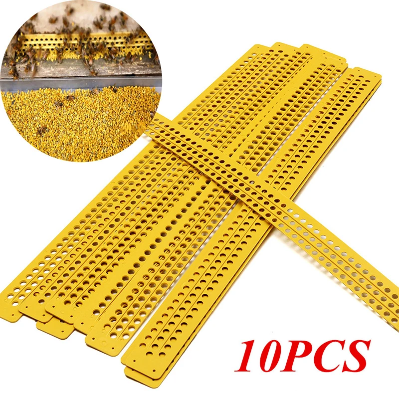 

10pcs 39.5cm Beehive Plastic Pollen Collector Trap Beekeeping Honeycomb Kit Tool