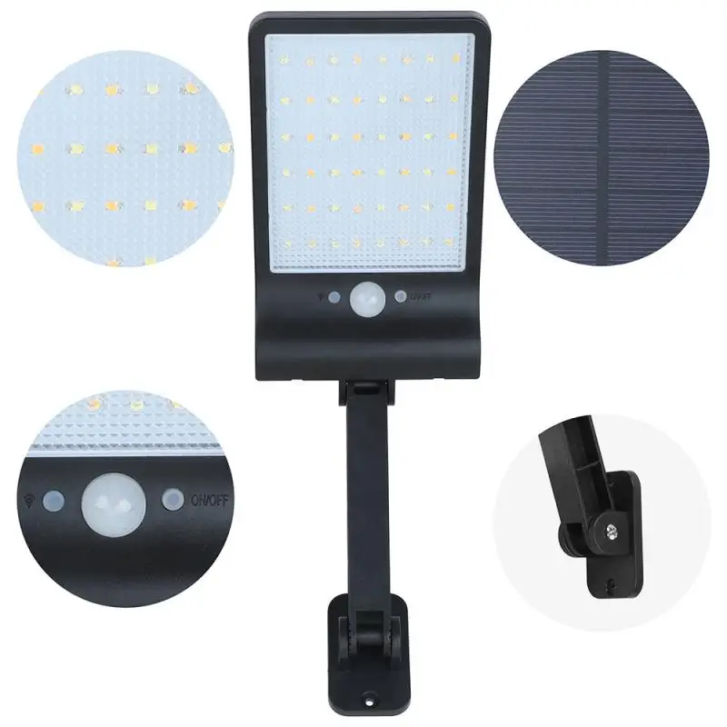 LED Solar Light Outdoor Spotlight Remote Control Lamps Motion Sensing Wall Lamp Lighting For Garden Decor | Лампы и освещение