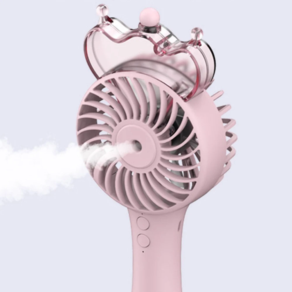 Портативный вентилятор с распылителем воды USB Перезаряжаемый мини-вентилятор