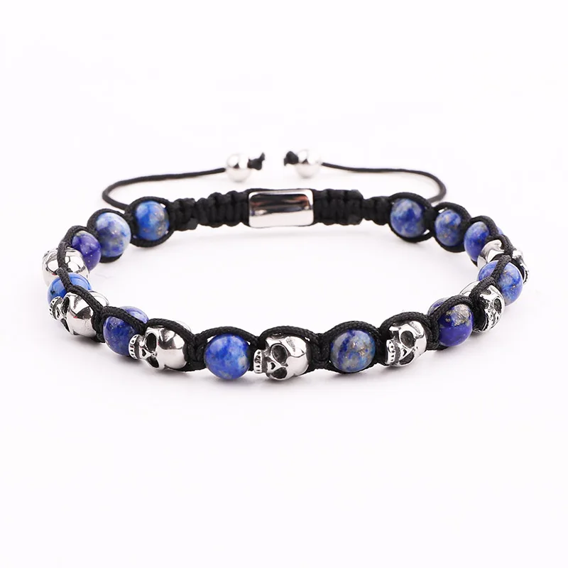 Новый дизайн мужской браслет мужские ювелирные изделия натуральный камень