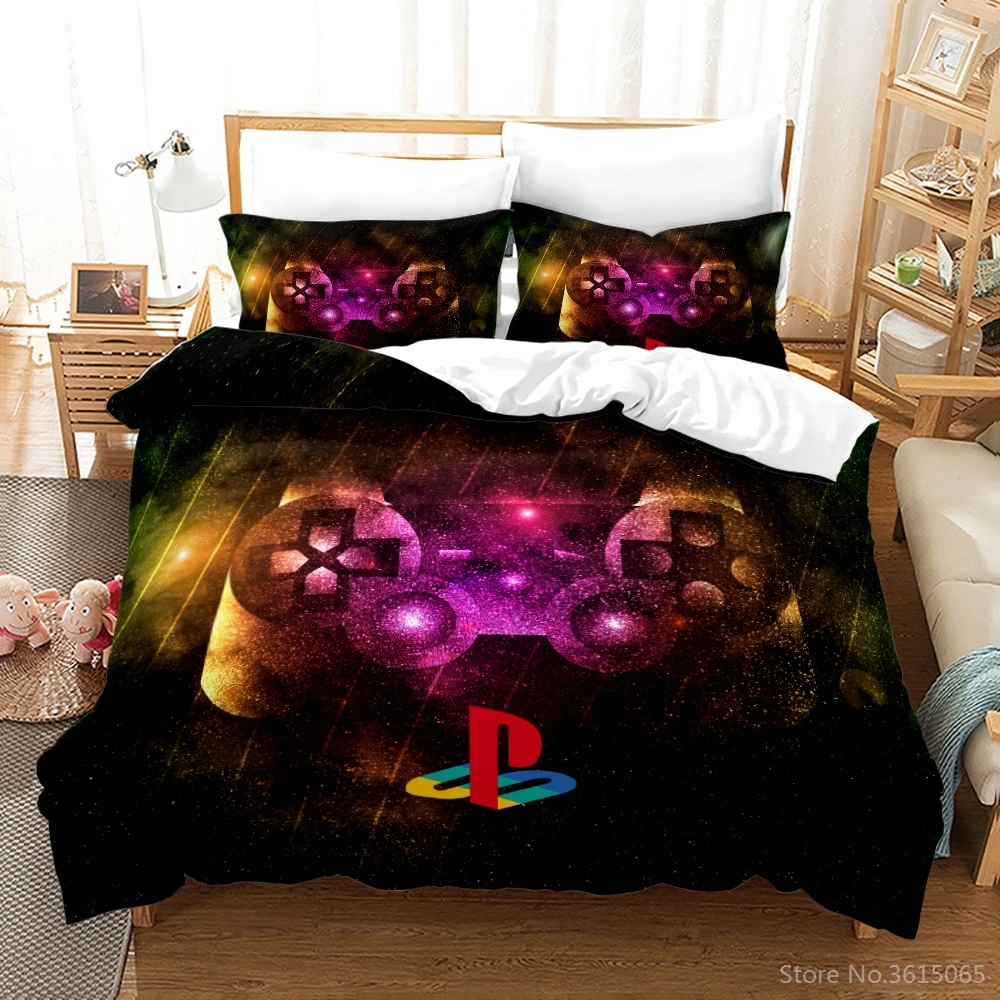 

Classic PlayStations Bedding Set 3d Game Gamepad Duvet Cover Pillowcases Twin Full Queen King Size Bedroom Decor Dropshipping