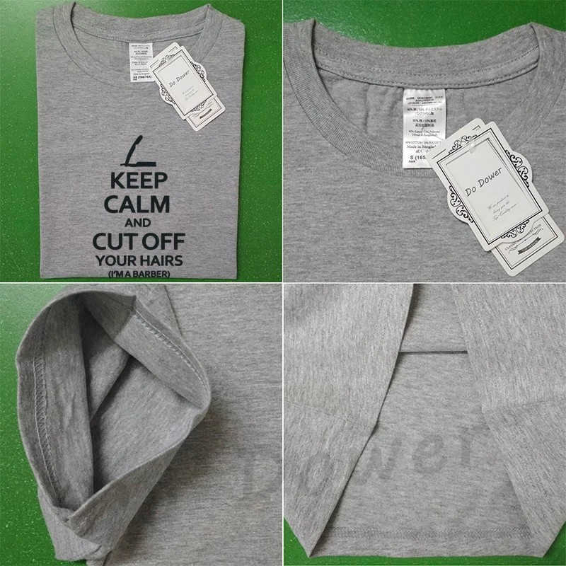 Футболка с надписью Keep Calm and I'm A Barber в стиле Харадзюку забавная Женская одежда