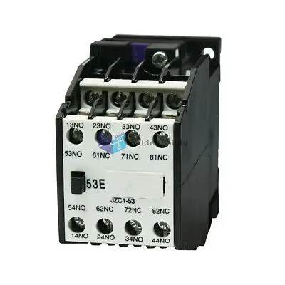 

JZC1-53 5NO 3NC Auxiliary Contactor Relay Coil 24V 50Hz 29V 60 Hz.