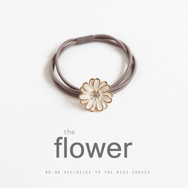 Резинки для волос женские детские эластичные с подсолнухами