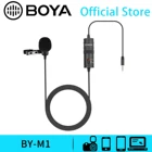 Оригинальный петличный микрофон BOYA BY-M1 для записи, видеооборудование для Canon, DSLR, видеокамер, Youtube, ПК, iPhone 13 Pro Max