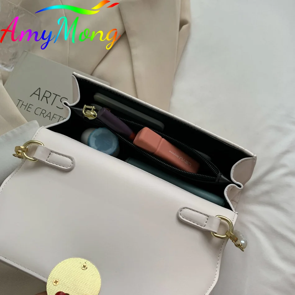 

Women Luxury Designer Handbag Purses Female Shoulder Croosbody Messenger Bags High Quality Leather Totes Casual Small Square Sac