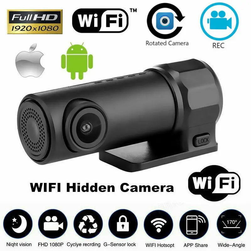 Видеорегистратор Mini 5 UHD DVR Android Автомобильная камера 4K Встроенный Wi-Fi GPS 24 часа