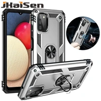 jkaisen armor stand phone case for samsung galaxy a01 a02 a01core shockproof bracket ring protection cover for samsung a02s a03s
