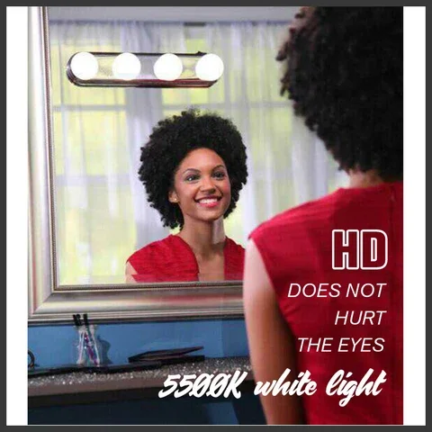 4 лампы стакан на присоске макияж зеркало светильник без штамповки портативный