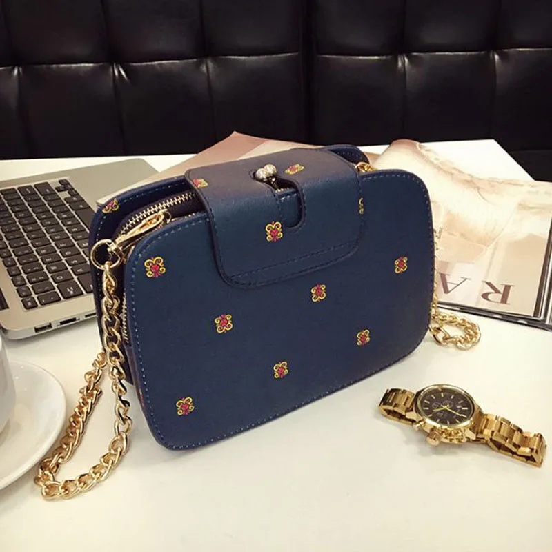 Корейская версия модных звеньев цепи к телефону маленькая женская сумка на одно