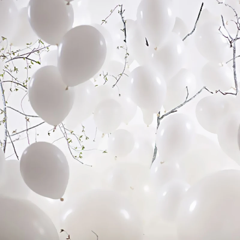 10 дюймовые качественные белые латексные шары используемые для дня рождения