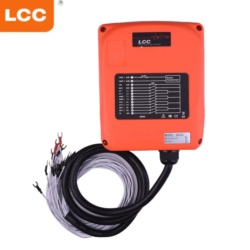 

Q404 waterproof 4 buttons double speed industrial crane radio remote control for tower cranes