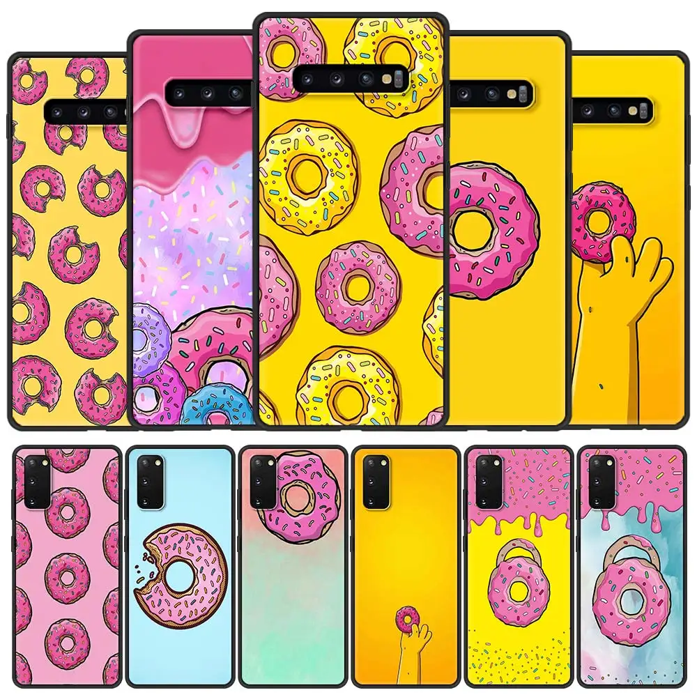 

Anime Donuts Phone Case For Samsung Galaxy S20 FE S21 Ultra S10 S9 S8 Plus S10e S7 Edge Silicone Cover for S21 FE Coque Shell