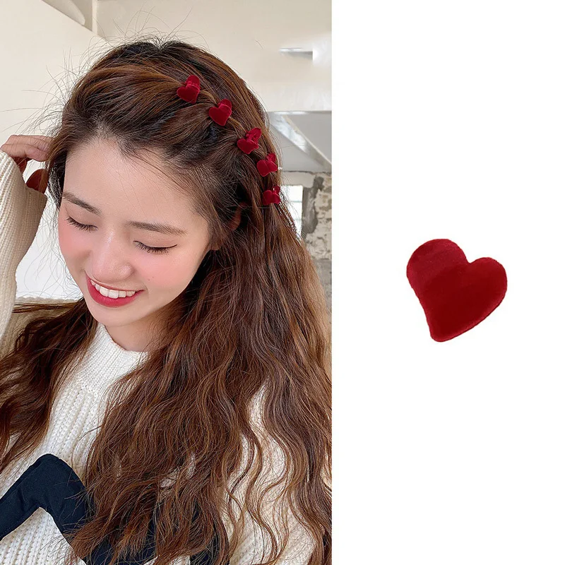 

Mini Sweet Plastic Hair Clip for Girls Women Velvet Hair Claw Chic Barrettes Crab Small Hairpins Clips Fashion Hair Accessories