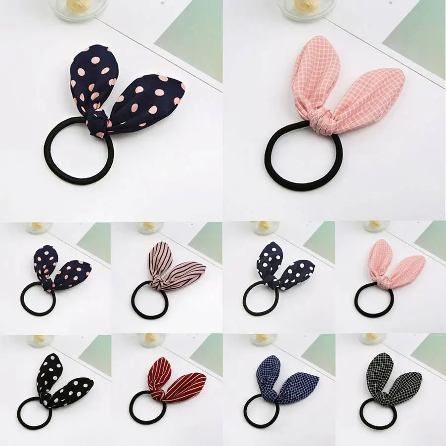 Женская резинка для волос с большим бантом заколка кольцо жемчужными бусинами