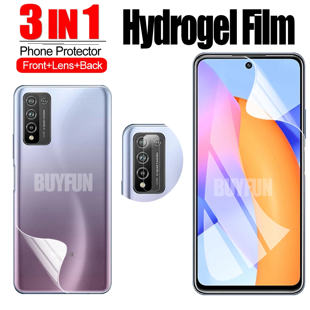 

3-in-1 Hydrogel Film For Huawei Honor 10X Lite Screen Protector Camera Protective Glass For honor 10 lite 10i screen Lens film