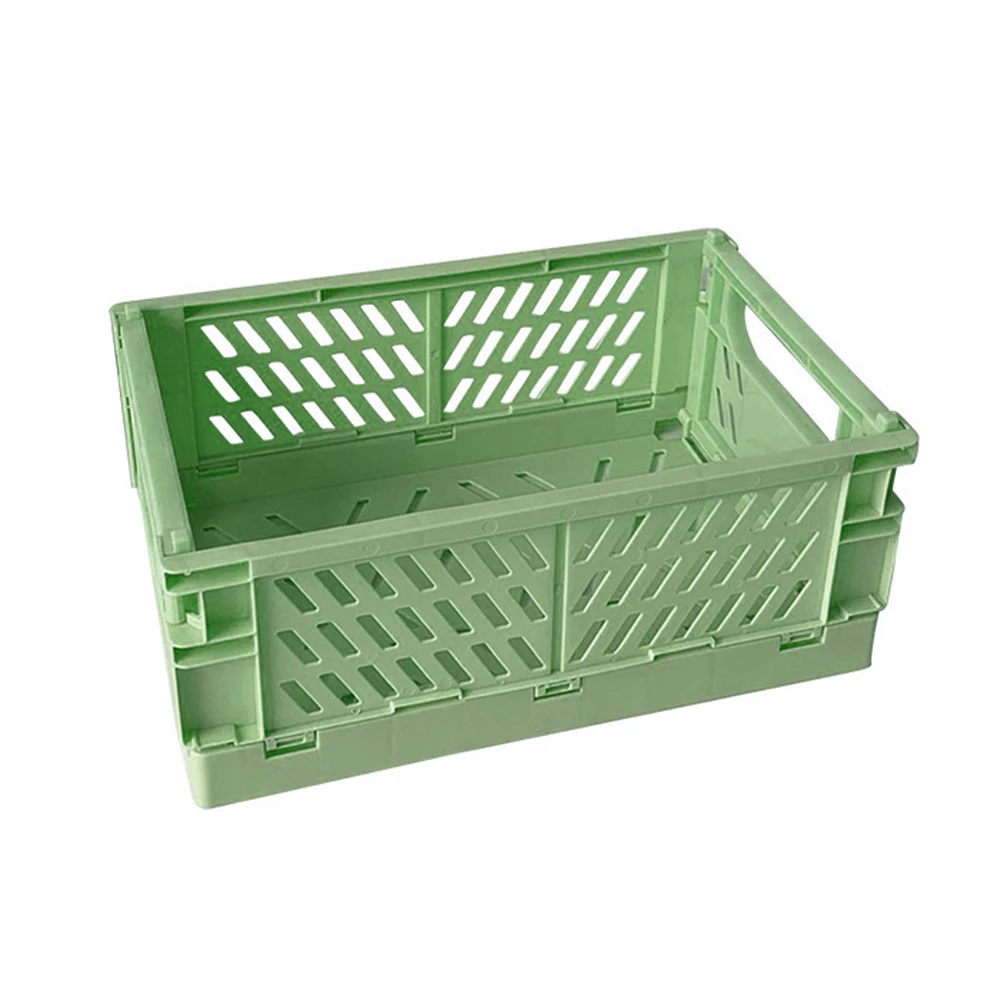 

Plastic Convenient Storage Box Desktop Desk Organizer Solid Color Space Saver Cute Stationery