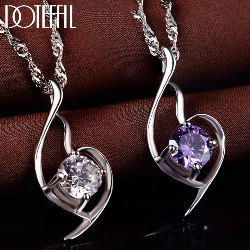 Новое поступление 100% Стерлинговое Серебро ожерелье для женщин очаровательное