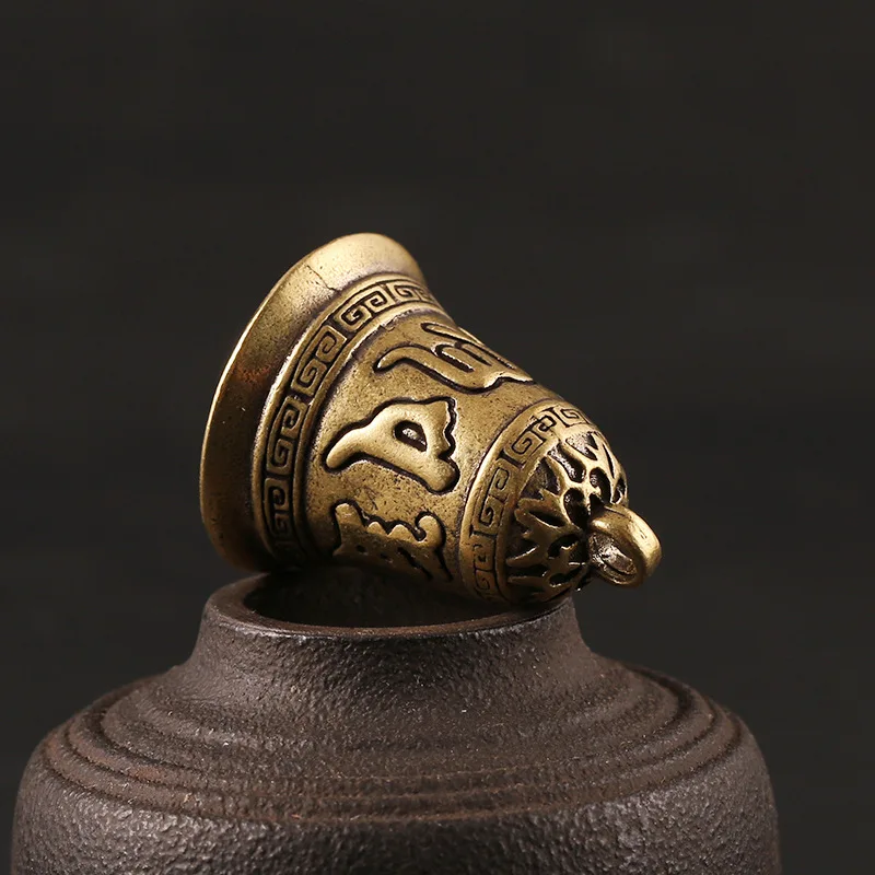 Винтажный латунный брелок колокольчик подвески тибетского буддизма