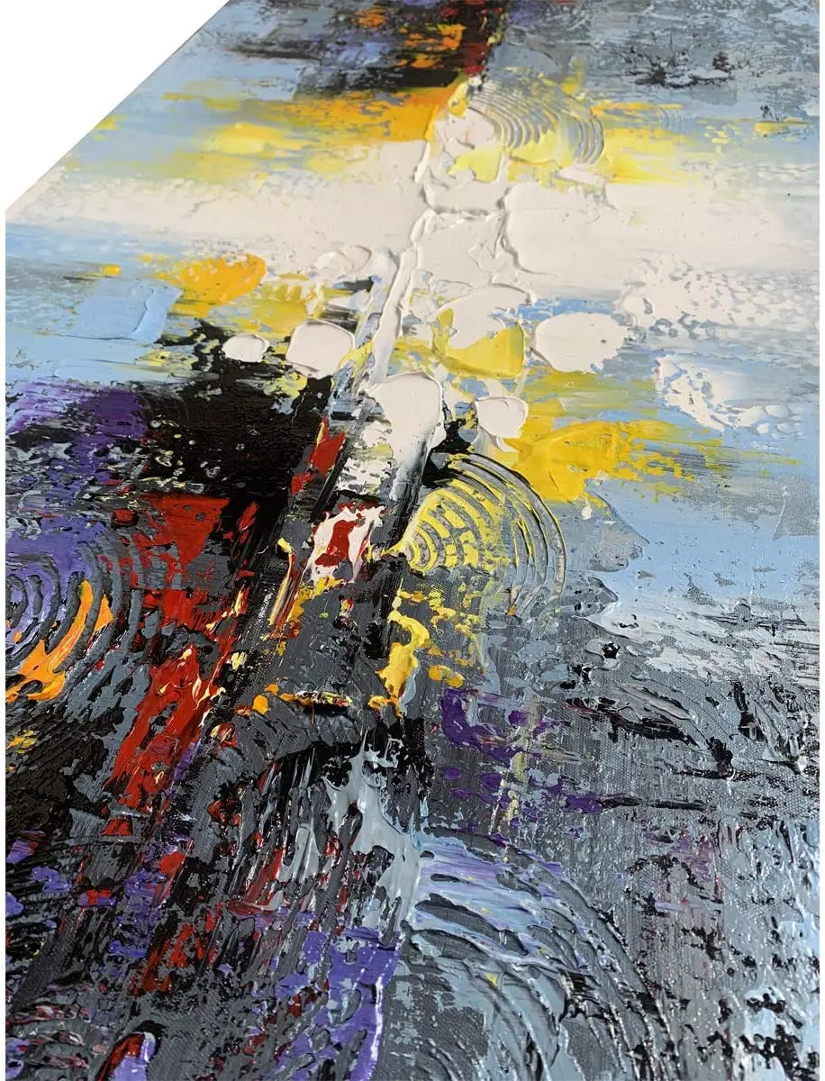 

3D Abstract Landscape Oil Painting On Canvas Handmade Picture Wall Art Modern Home Hotel Office Decoration Hand Painted Artwork