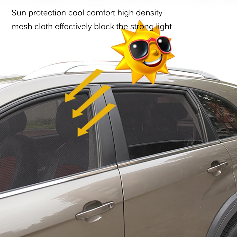 Car Curtain Window Sunshade Side Mesh Sun Visor Summer Protection Film Magnetic Shade UV | Автомобили и мотоциклы