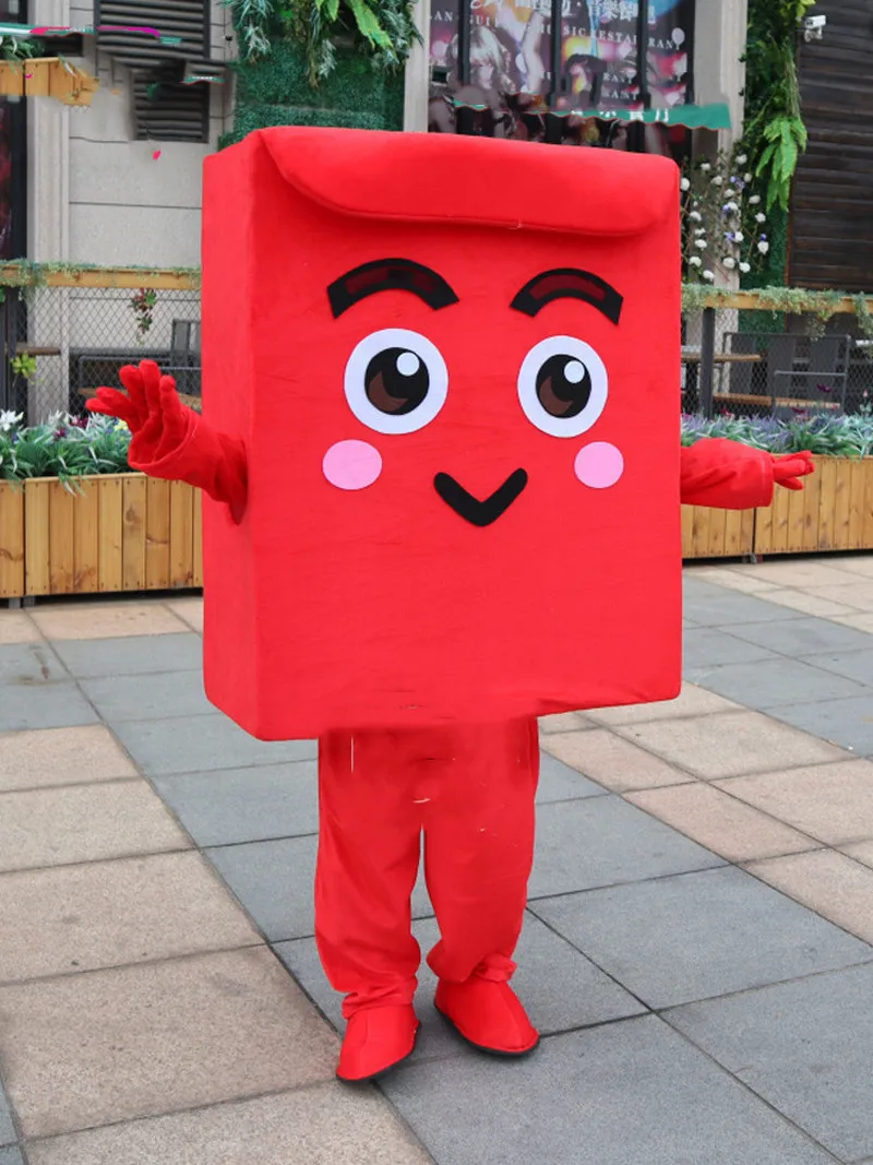 

Red Envelope Mascot Costume Suits Cosplay Party Game Dress Outfits Furry Clothing Advertising Promotion Xmas Easter Adults