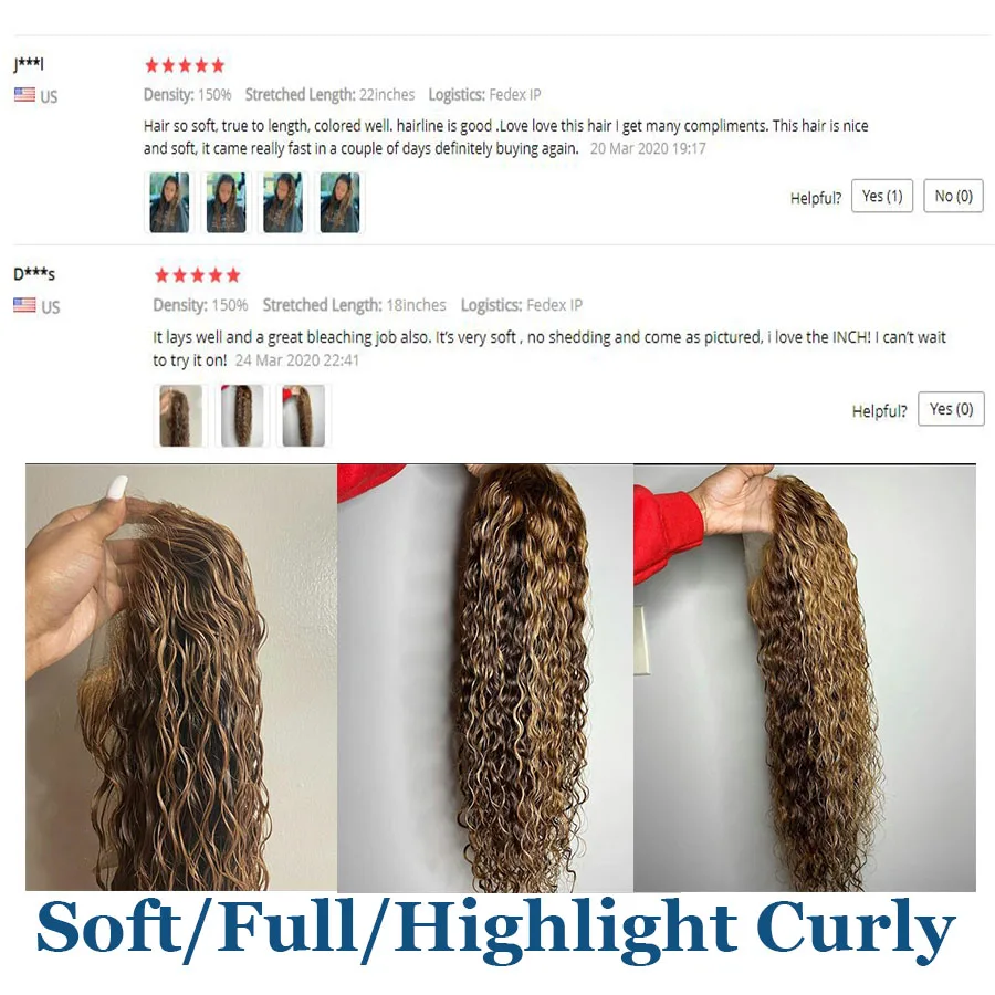 

13x6 Lace Front Human Hair Wigs Highlight Ombre Curly Brazilian Remy Hair Lace Wigs 180% Density colored human hair wigs 26 inch